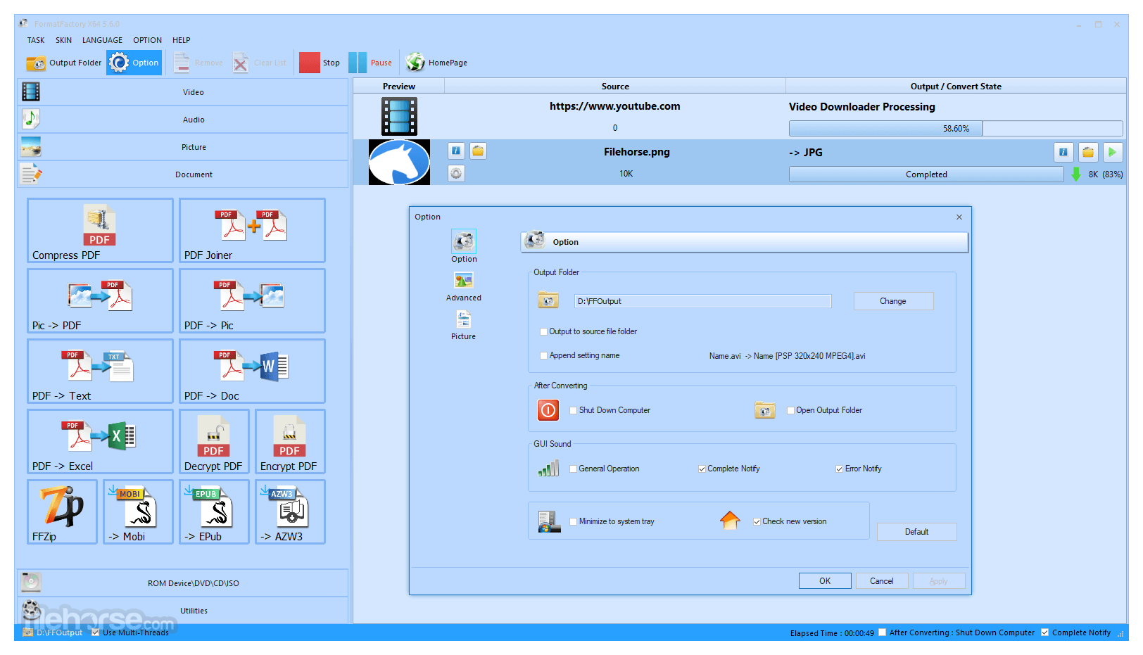 how to use format factory to compress video