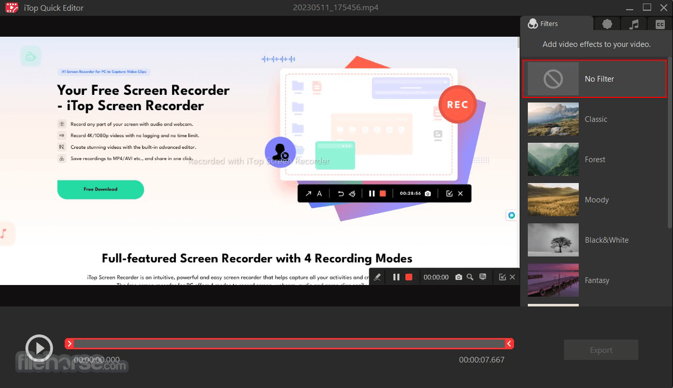 iTop Screen Recorder 4.3 Screenshot 4