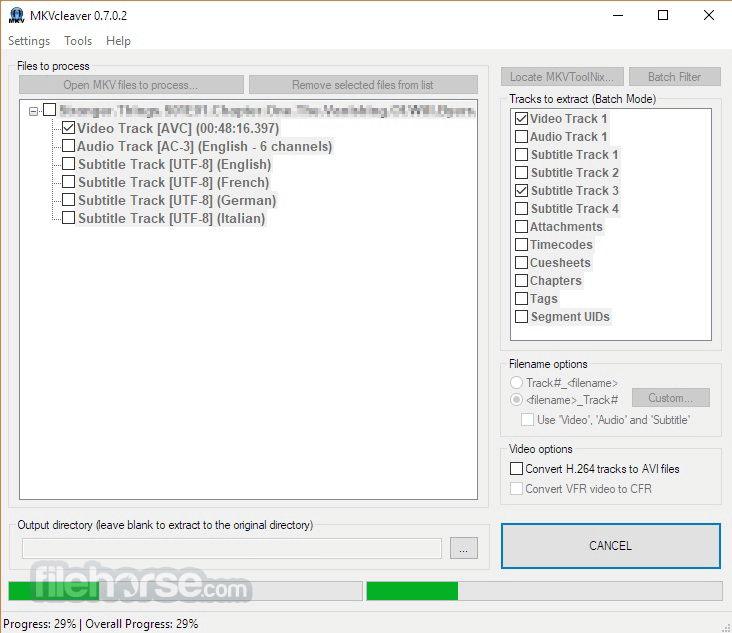 MKVCleaver 0.8.0.0 (64-bit) Screenshot 2