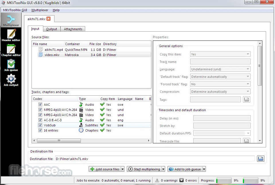 mkvmerge gui windows 10