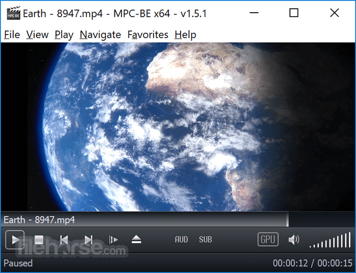 download the new for windows MPC-BE 1.6.8.5