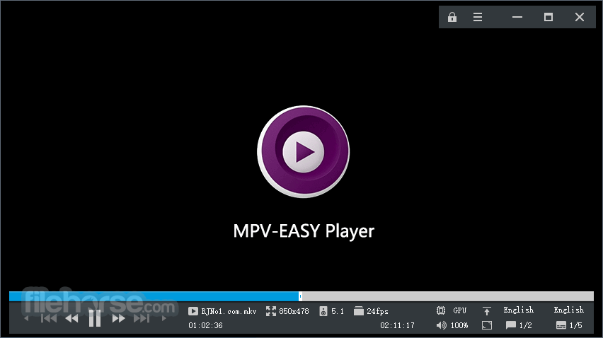 MPV-EASY Player 0.36.0.1 Screenshot 1