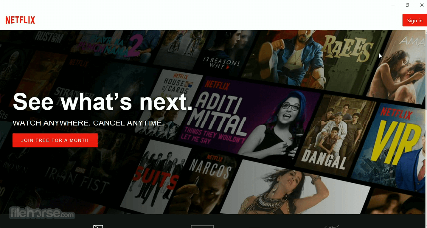 Netflix Desktop 6.98.1805 Captura de Pantalla 1