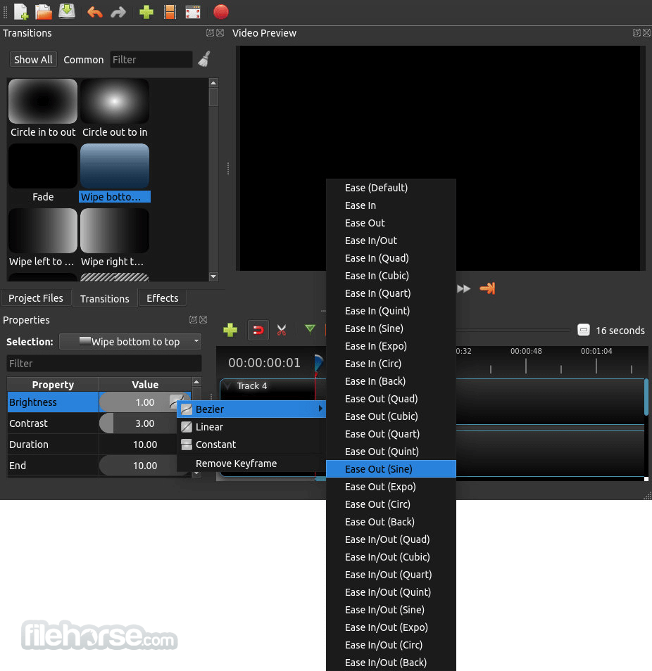 openshot video editor track mute