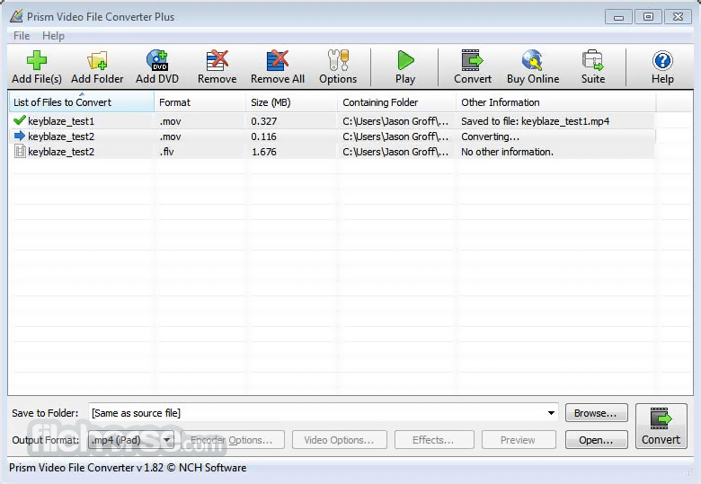 prism video converter plus