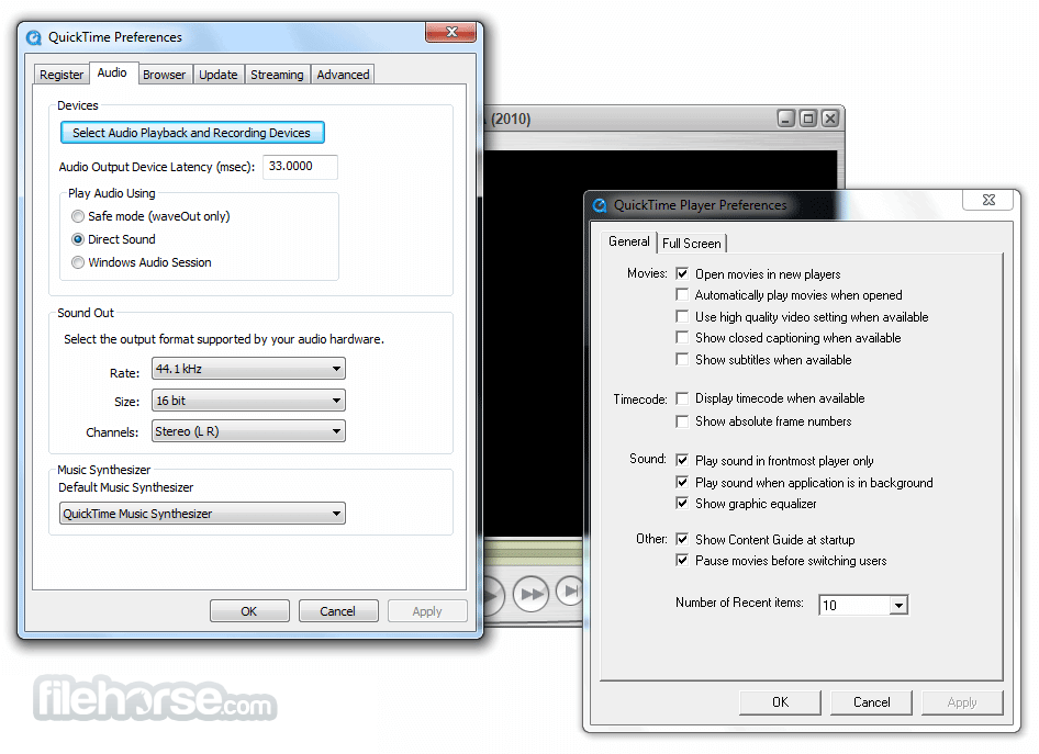 QuickTime Player 7.79.80.95 Screenshot 4