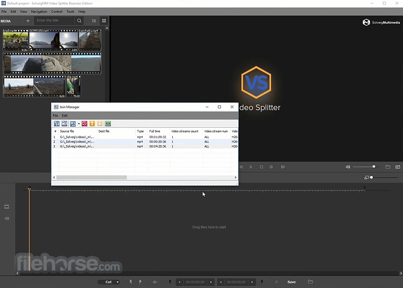 solveigmm video splitter two editing modes