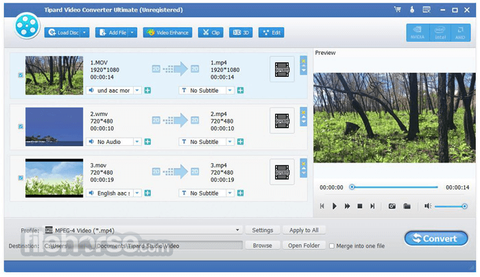 Tipard Video Converter Ultimate 10.3.12 Captura de Pantalla 2