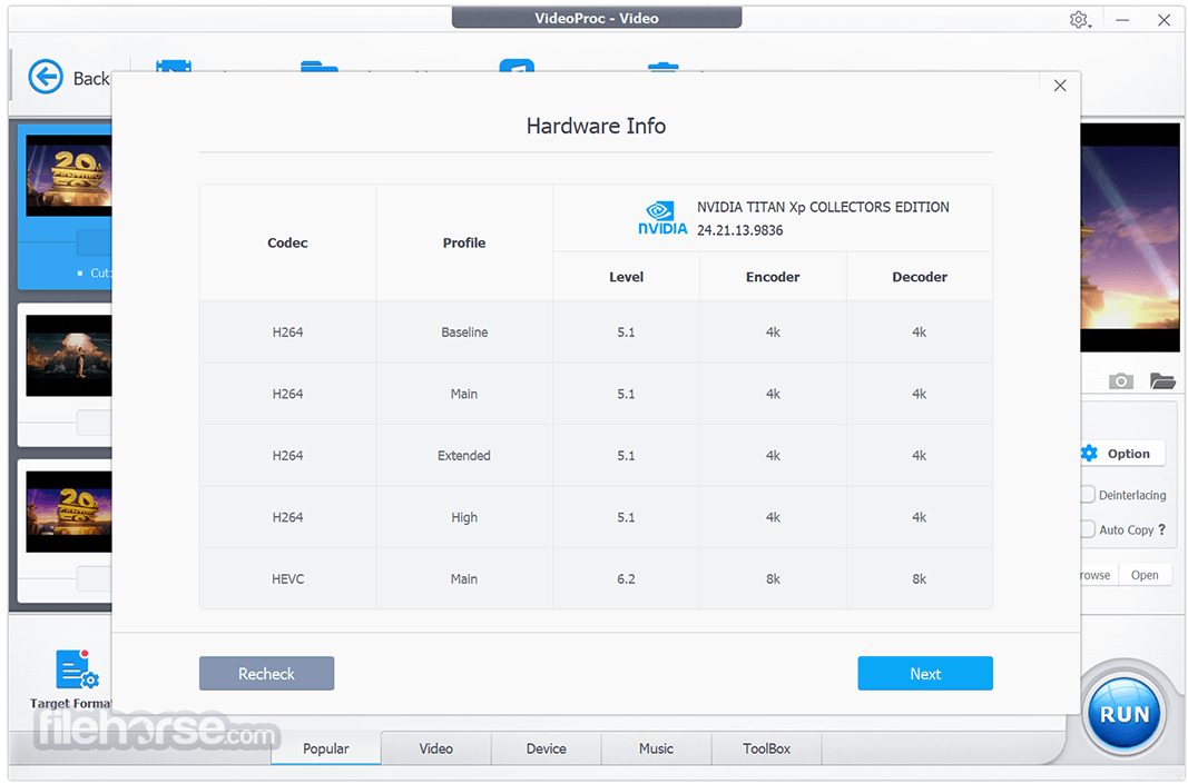 videoproc converter download section