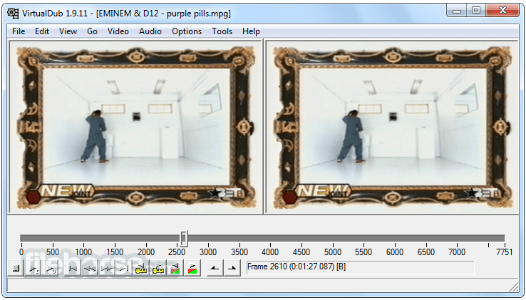 VirtualDub 1.10.4 (32-bit) Captura de Pantalla 1