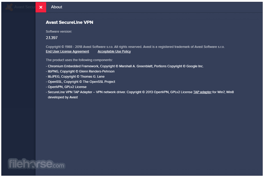 Avast SecureLine VPN 5.28.9117 Screenshot 5