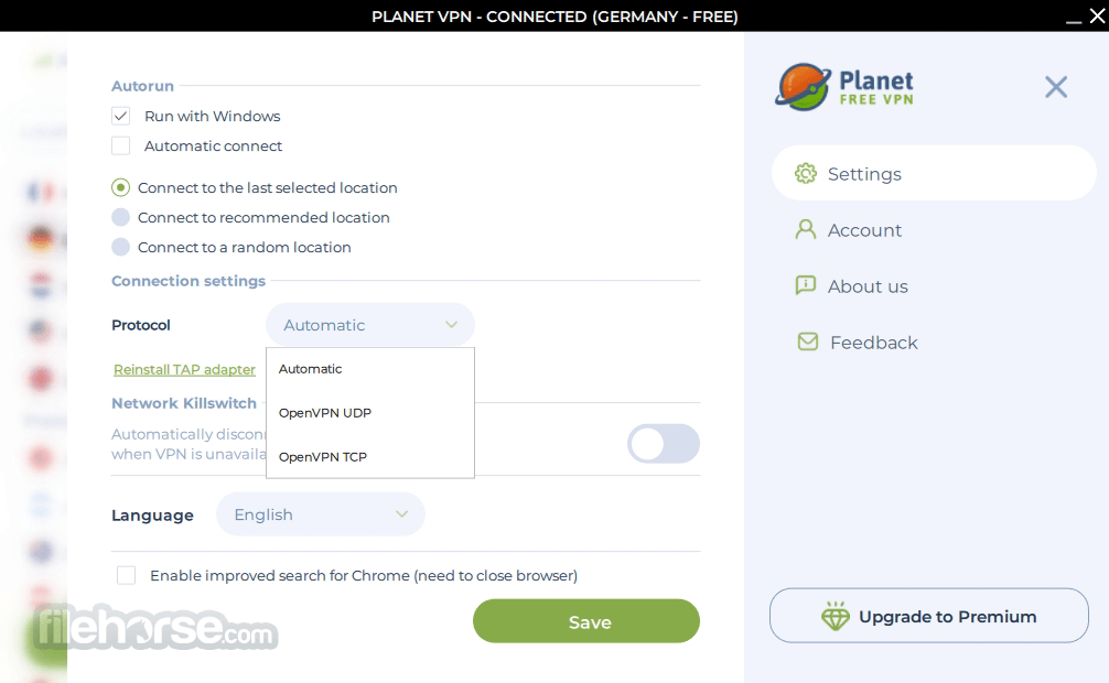 Planet VPN 2.1.30.12 Screenshot 3